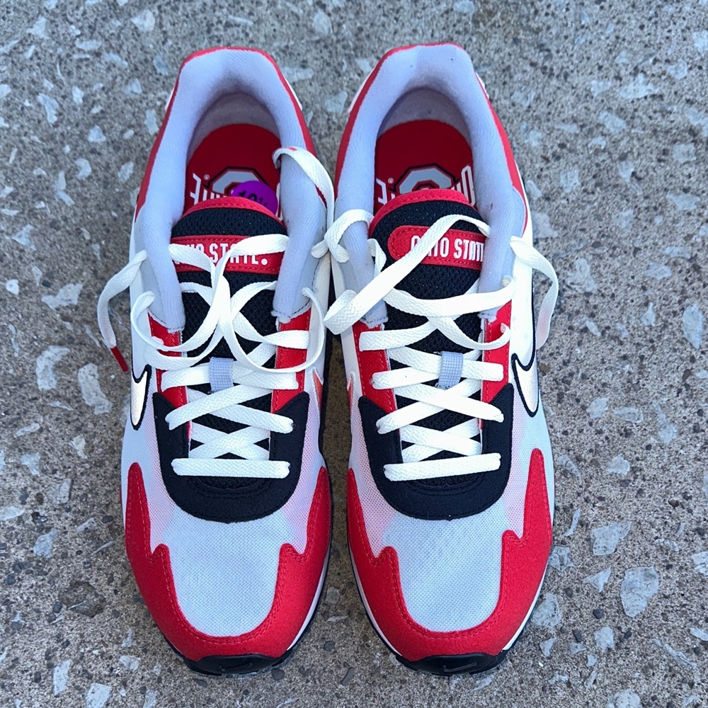 Nike Red and White Athletic Shoes
